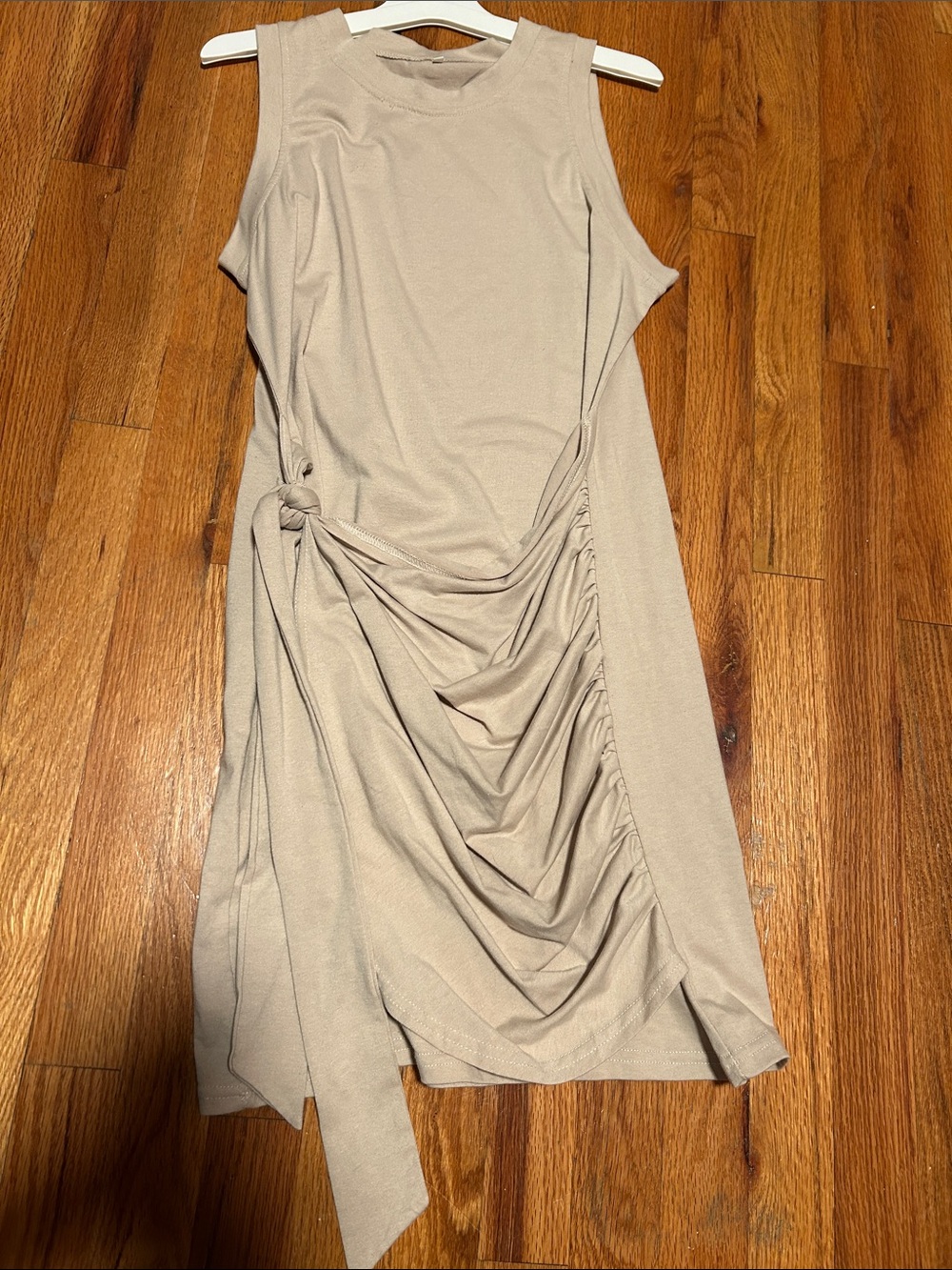 Beige Mini Dress